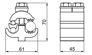 Ответвительный зажим типа ОАЗ-2 Ответвительный зажим типа ОАЗ-2